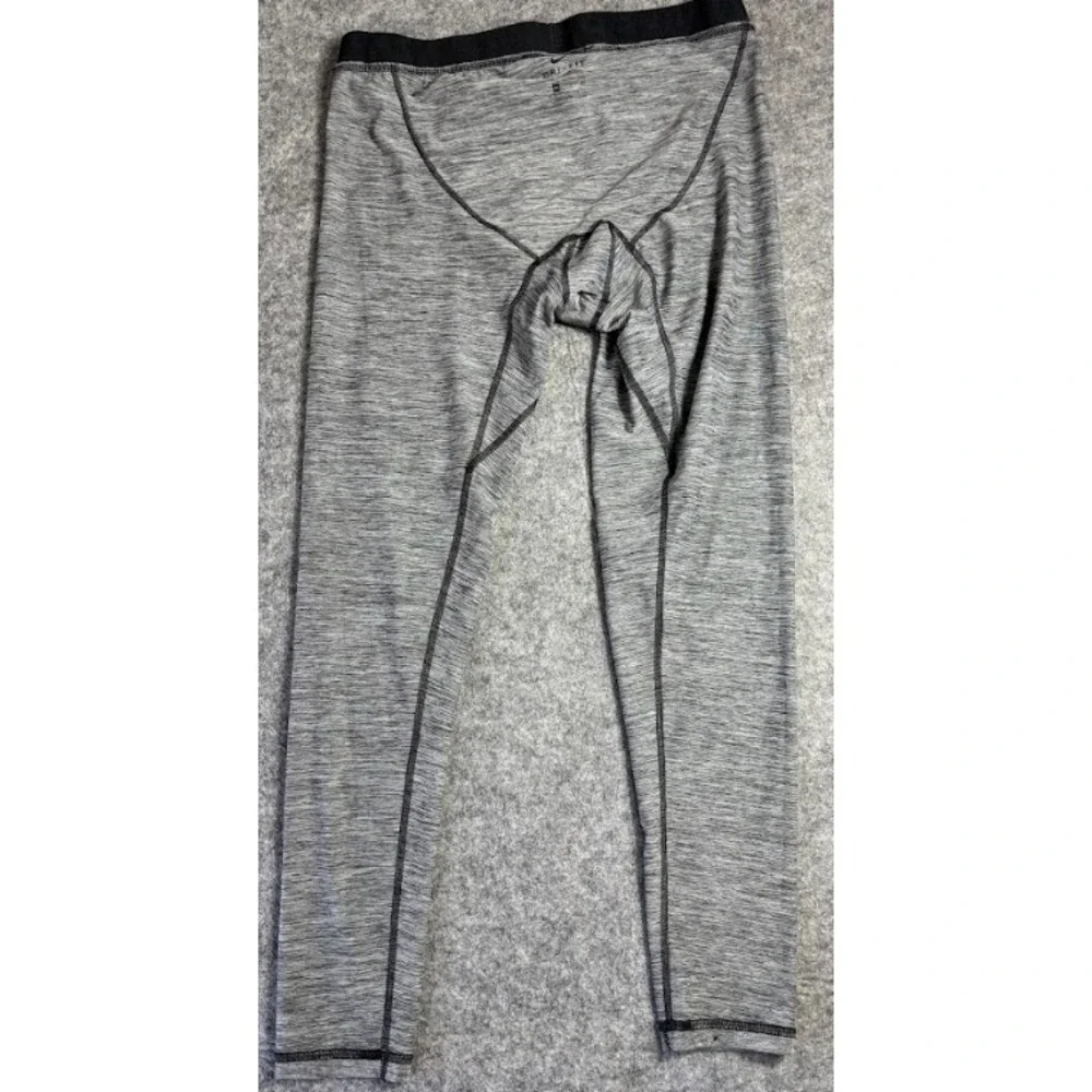 Nike Pro Dri Fit 3/4 Tights Mens 2XL Gray Compression‎ Training Gym